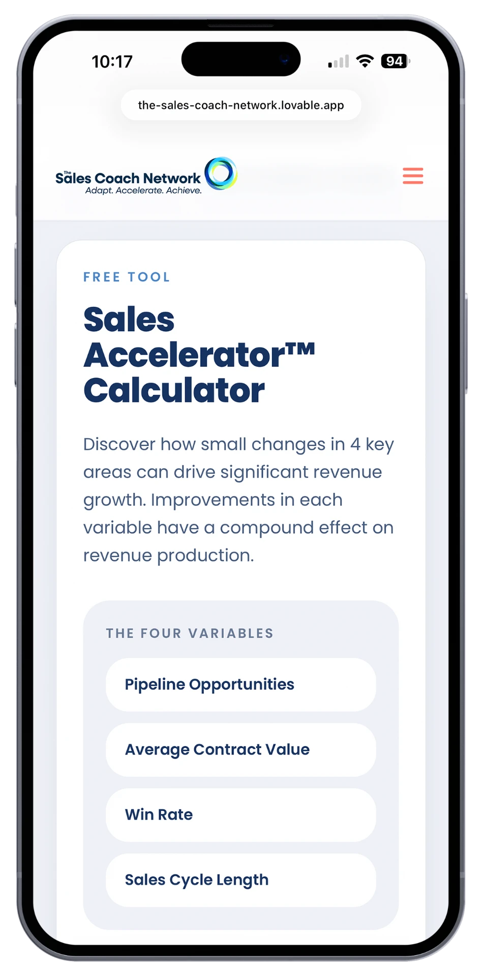 Sales Accelerator Calculator