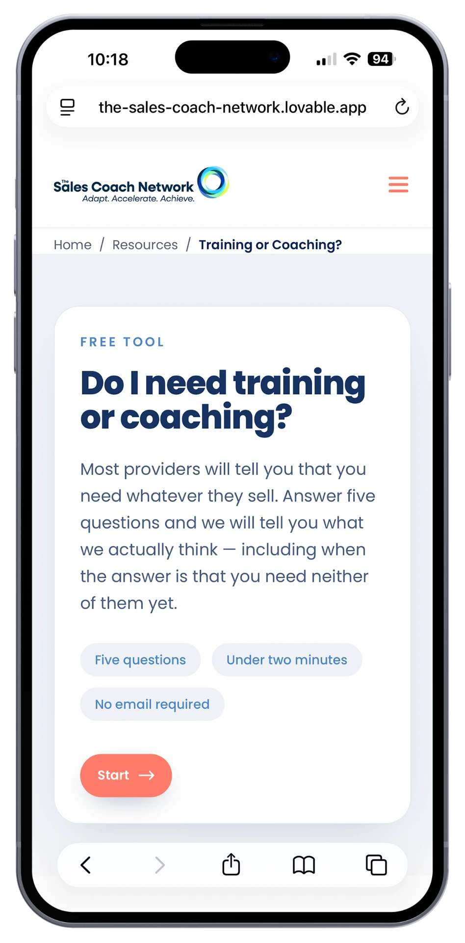 Training or Coaching?